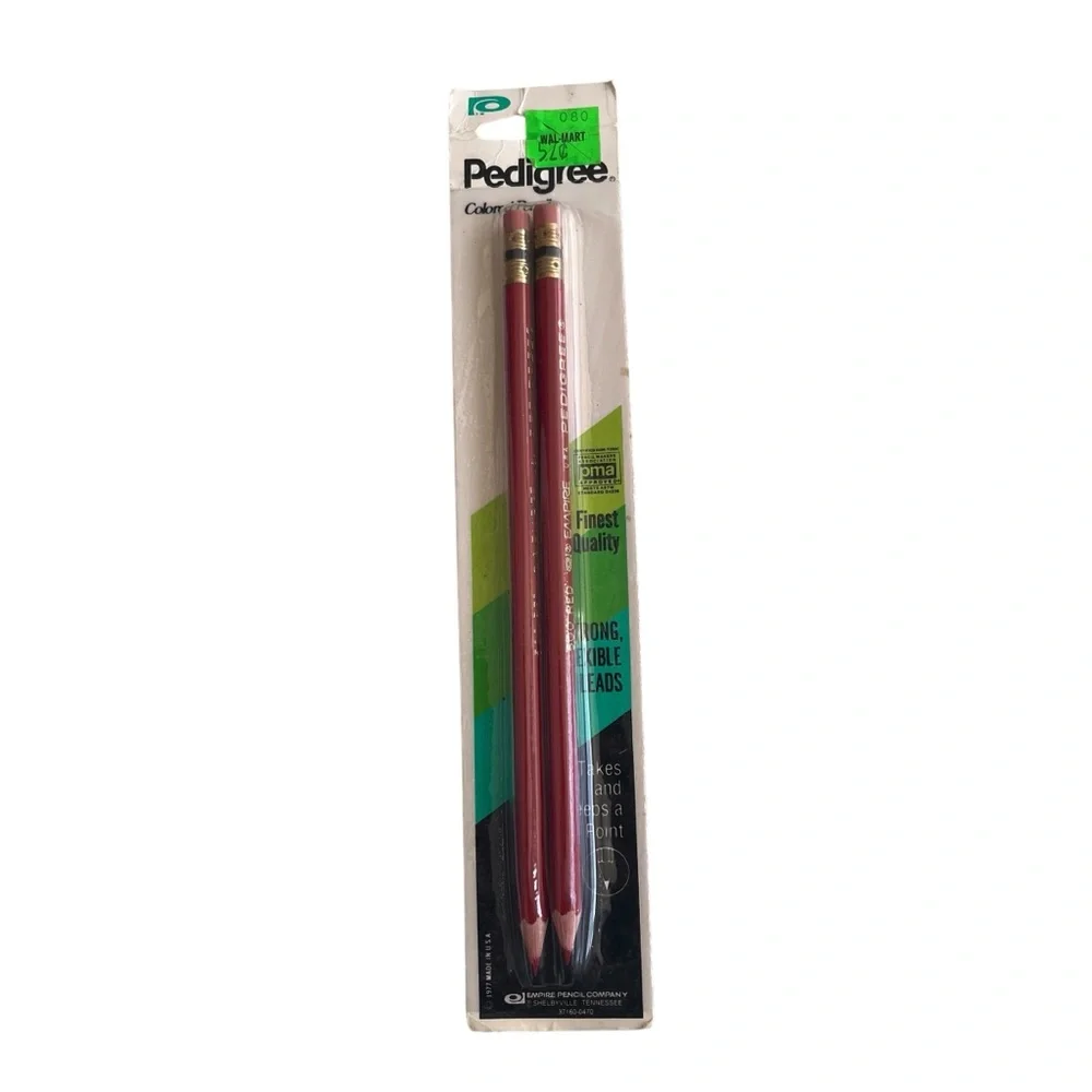 Vintage Pedigree Colored Pencils 1977 USA Red Finest Quality 70s